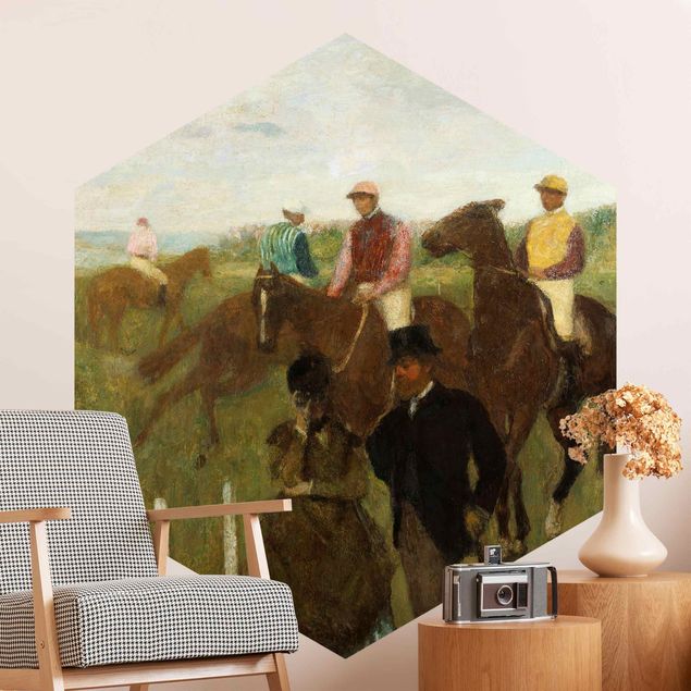 Konststilar Impressionism Edgar Degas - Jockeys On Race Track