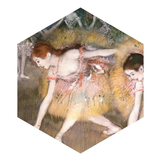 Hexagonala tapeter Edgar Degas - Bowing Ballerinas