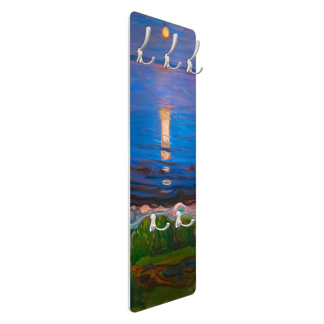 Klädhängare vägg landskap Edvard Munch - Summer Night By The Beach
