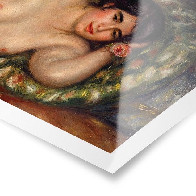 Tavlor konstutskrifter Auguste Renoir - Lying female Nude (Gabrielle)