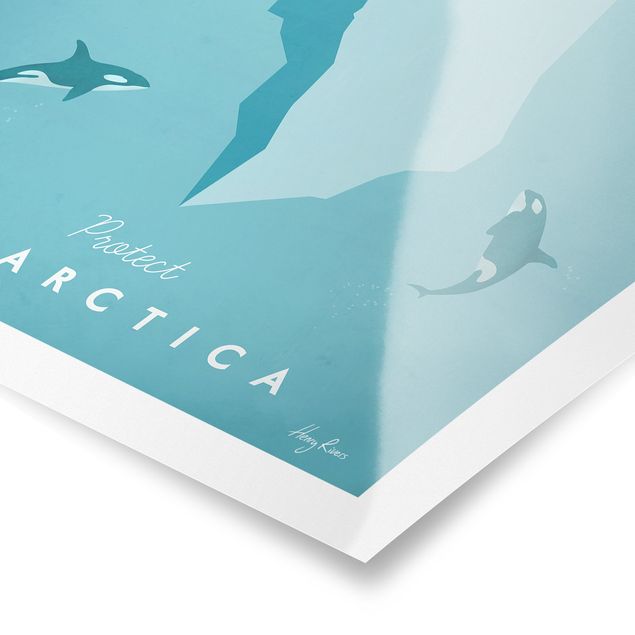 Posters konstutskrifter Travel Poster - Antarctica