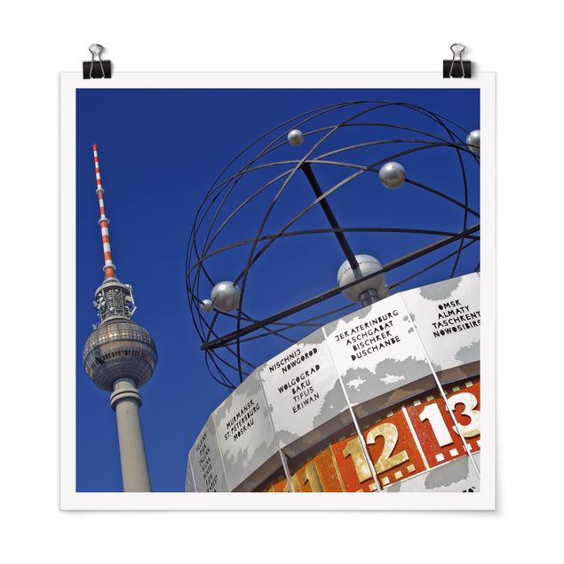 Posters arkitektur och skyline Berlin Alexanderplatz