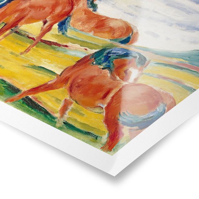 Posters konstutskrifter Franz Marc - Grazing Horses