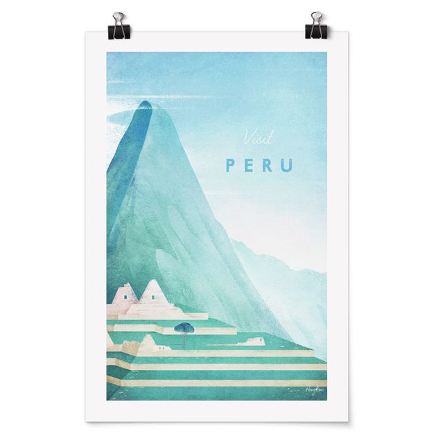 Posters arkitektur och skyline Travel Poster - Peru