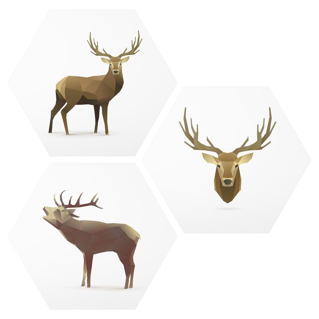Tavlor djur Poligon Deer Collection