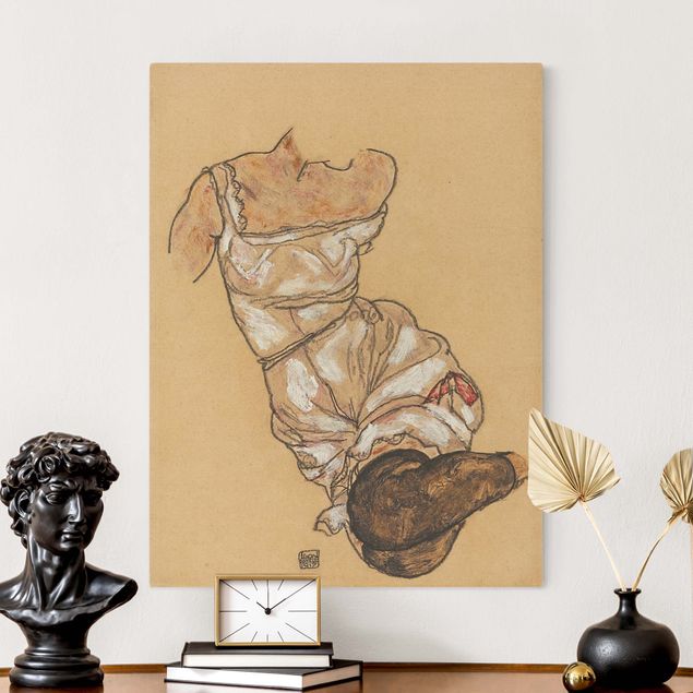 Konststilar Expressionism Egon Schiele - Female Torso In Underwear