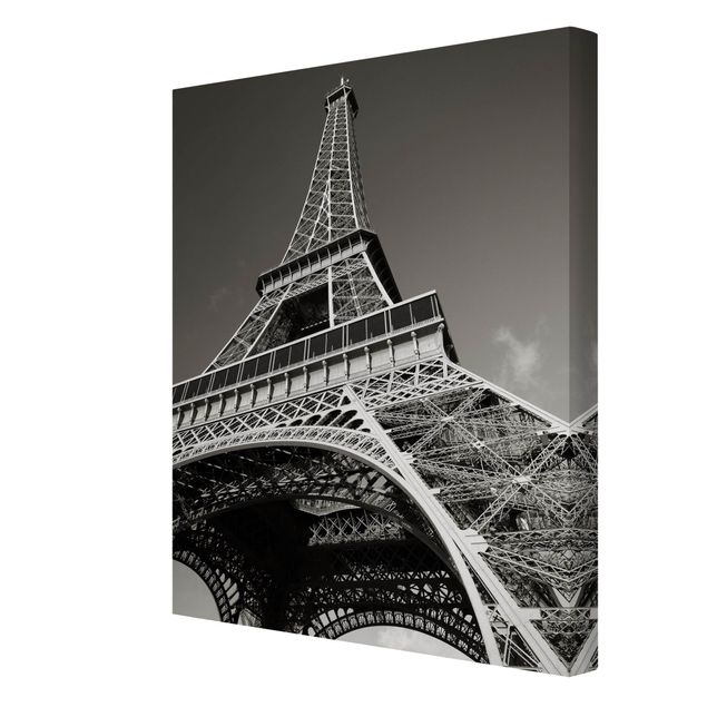Tavlor svart och vitt Eiffel Tower