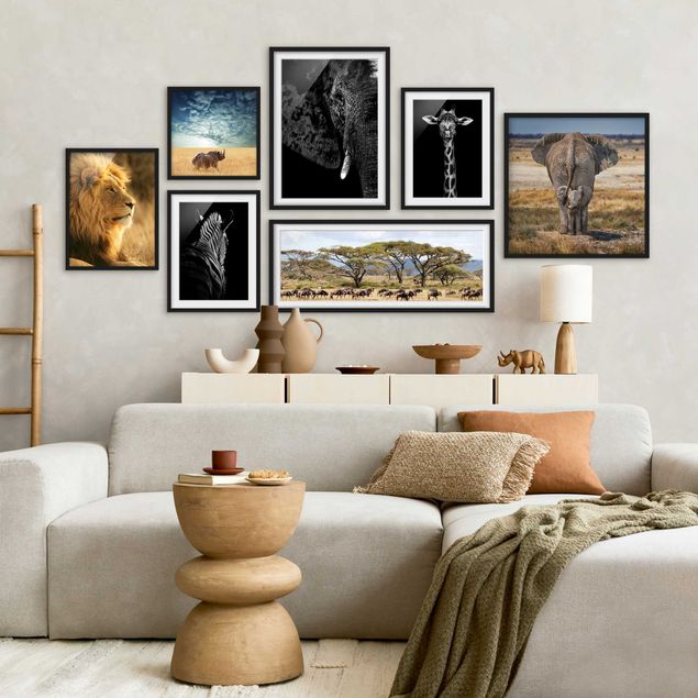 Tavlor elefanter Safari In Africa