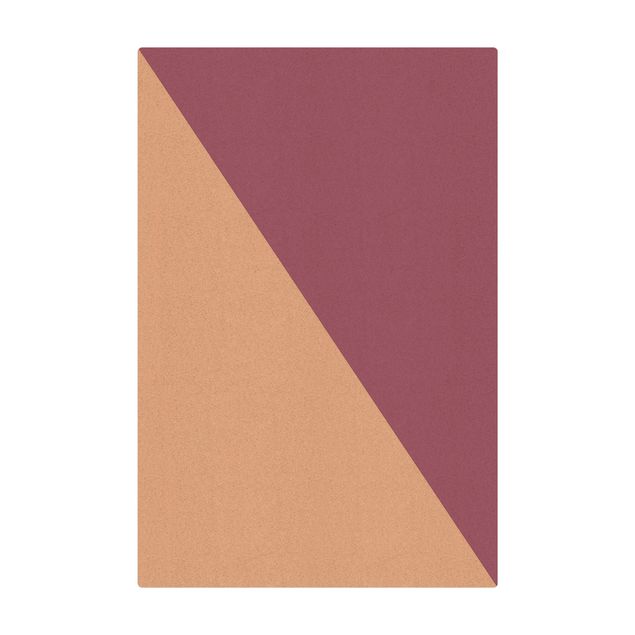 Kork-Teppich - Einfaches Mauvefarbenes Dreieck - Hochformat 2:3