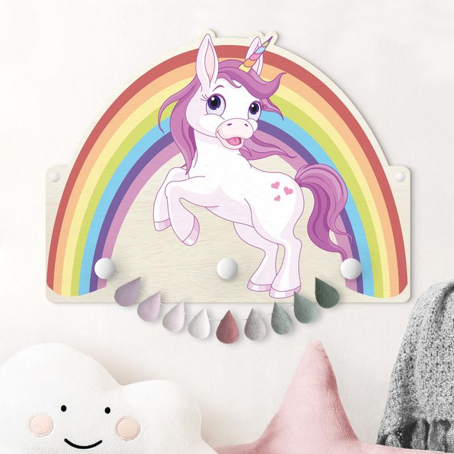Inredning av barnrum Unicorn Rainbow