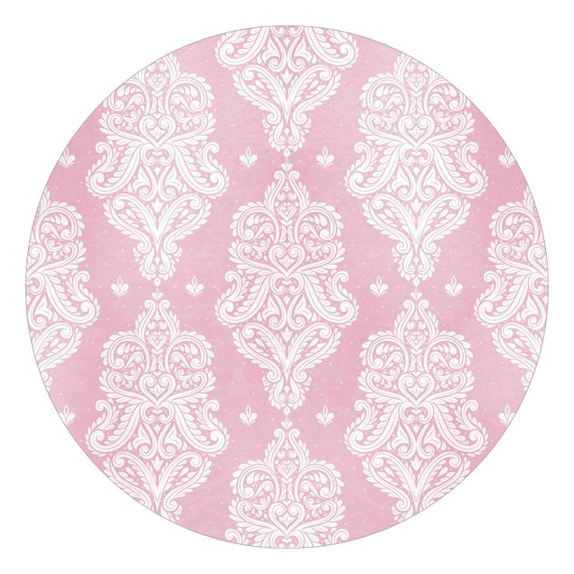 Mönstertapet Strawberry Pink Baroque Pattern