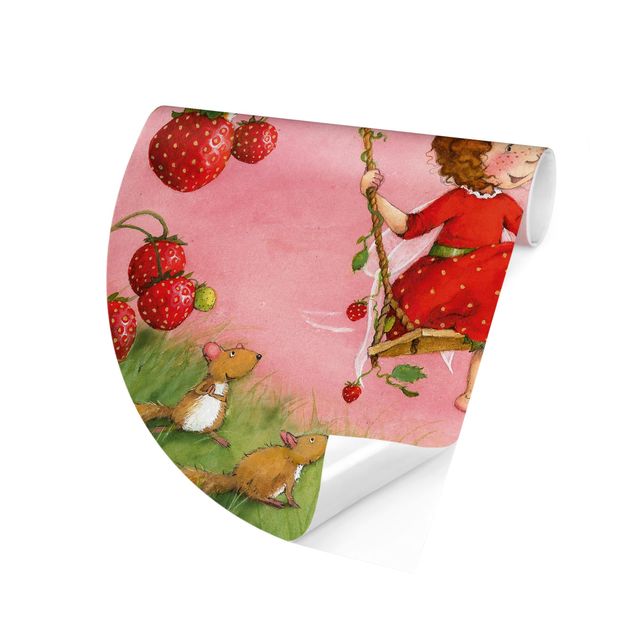 Tapeter modernt Little Strawberry Strawberry Fairy - Tree Swing