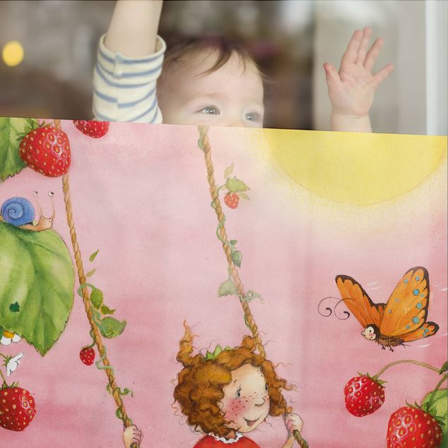 Fönsterfilm - The Strawberry Fairy - Tree Swing