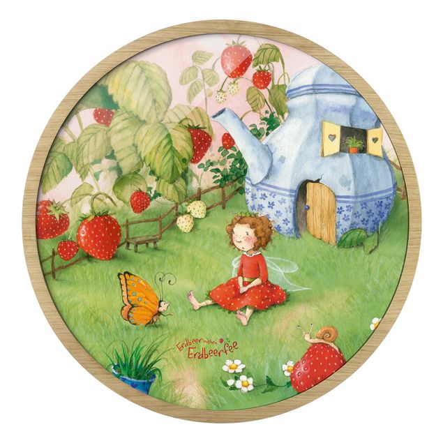 Tavlor grön Little Strawberry Strawberry Fairy - In The Garden
