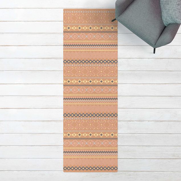 långa mattor Ethno Pattern Inca
