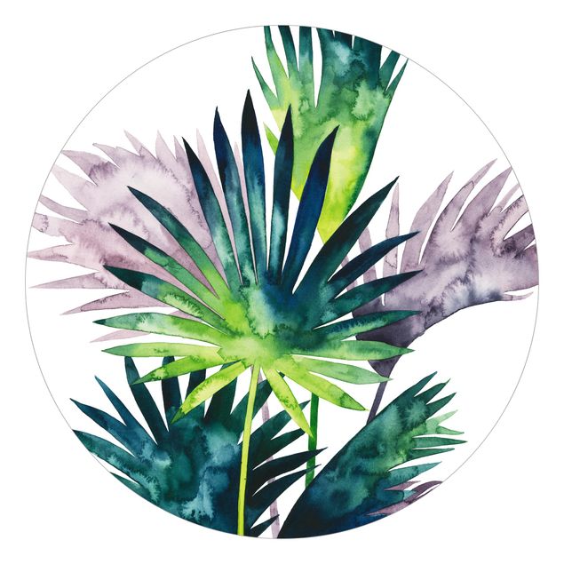 Fototapeter grön Exotic Foliage - Fan Palm