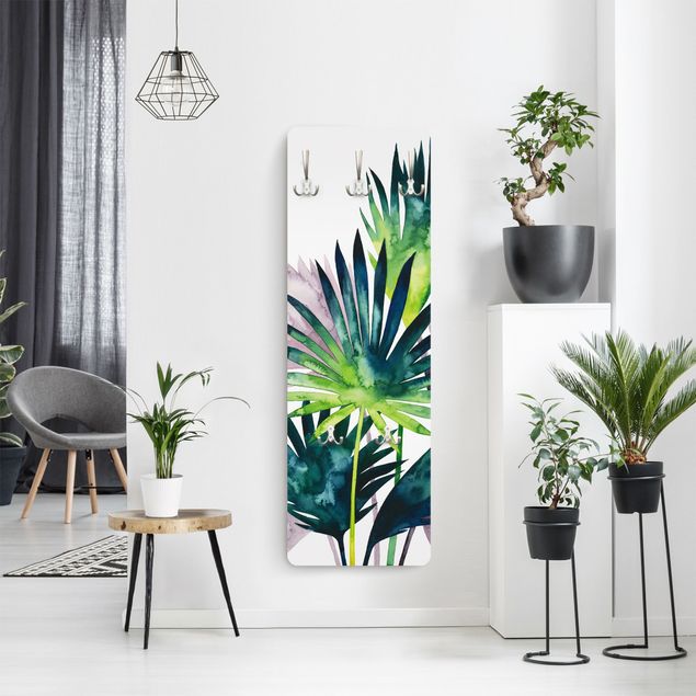 Klädhängare vägg grön Exotic Foliage - Fan Palm
