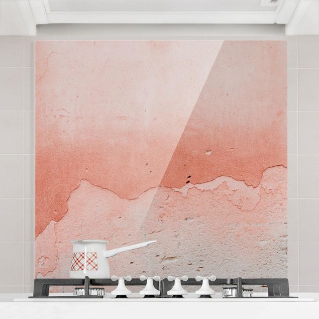 Kök dekoration Pink Concrete In Shabby Look