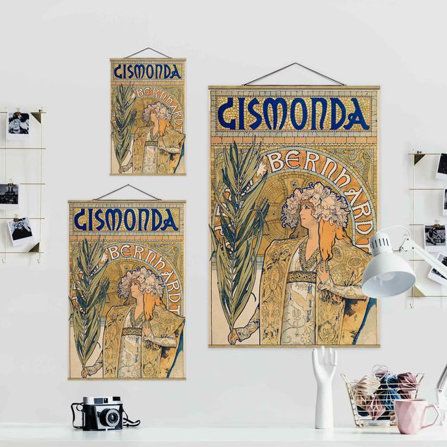 Tavlor porträtt Alfons Mucha - Poster For The Play Gismonda