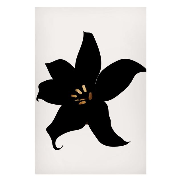Kök dekoration Graphical Plant World - Orchid Black And Gold
