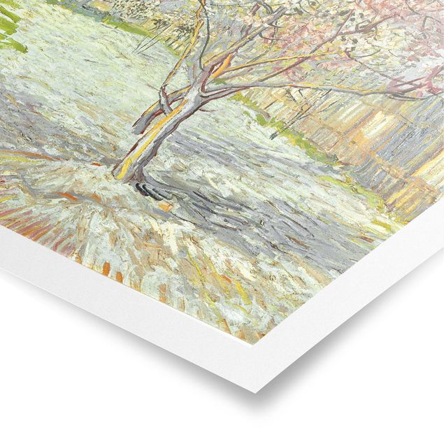 Konstutskrifter Vincent van Gogh - Flowering Peach Trees