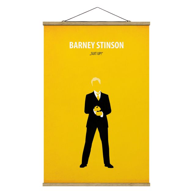Tavlor porträtt Film Poster Barney Stinson