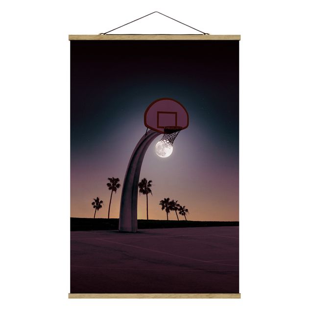 Tavlor modernt Basketball With Moon