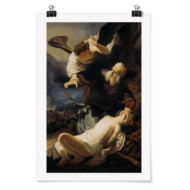 Konststilar Rembrandt van Rijn - The Angel prevents the Sacrifice of Isaac