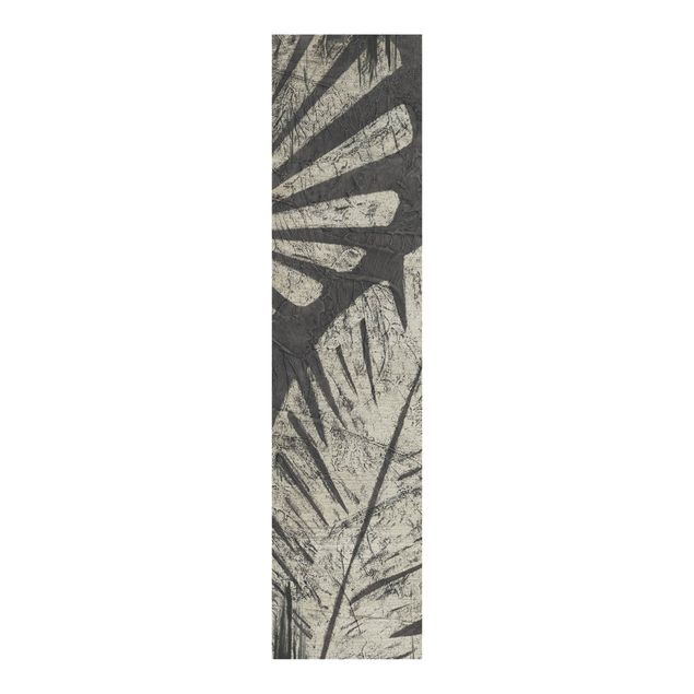 Panelgardiner blommor  Palm Leaves Dark Grey Backdrop