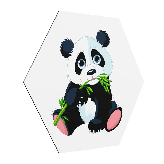 Tavlor djur Nibbling Panda