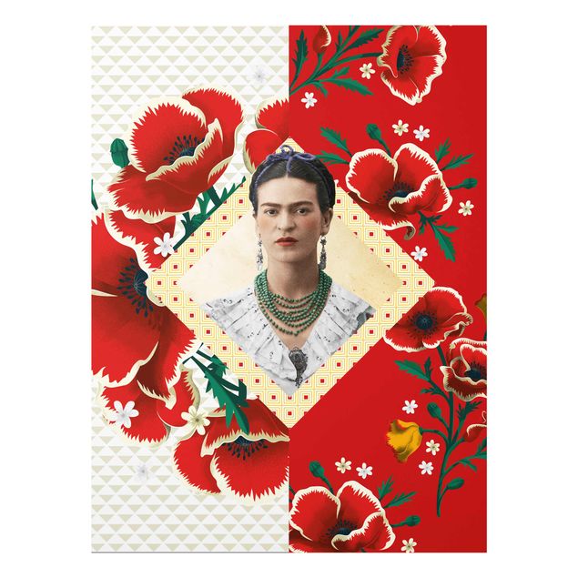 Tavlor konstutskrifter Frida Kahlo - Poppies