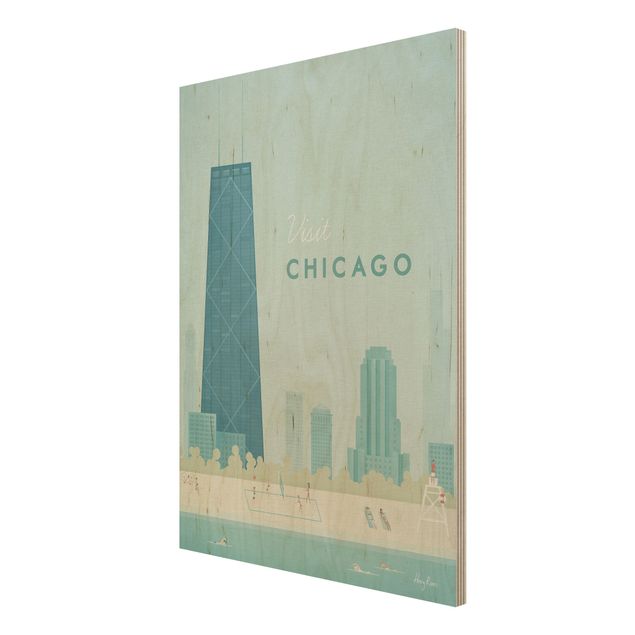 Tavlor Henry Rivers Travel Poster - Chicago
