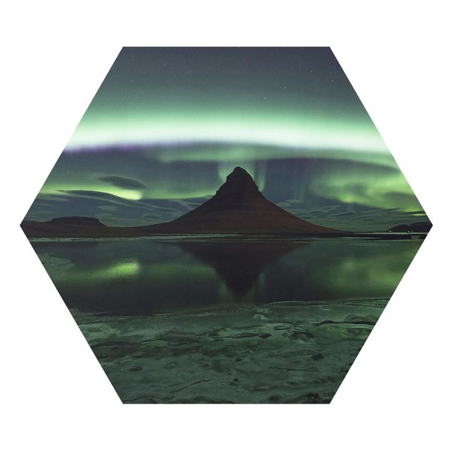 Tavlor modernt Northern Lights In Iceland