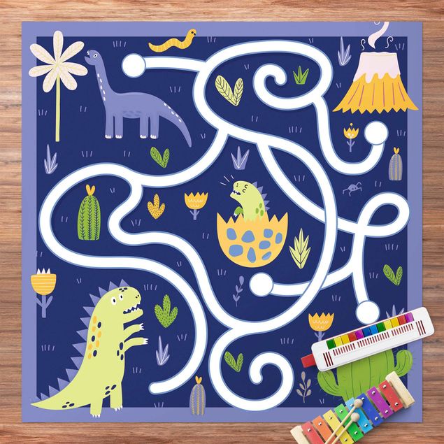 altanmattor Playoom Mat Dinosaurs - Dino Mom Looking For Her Baby