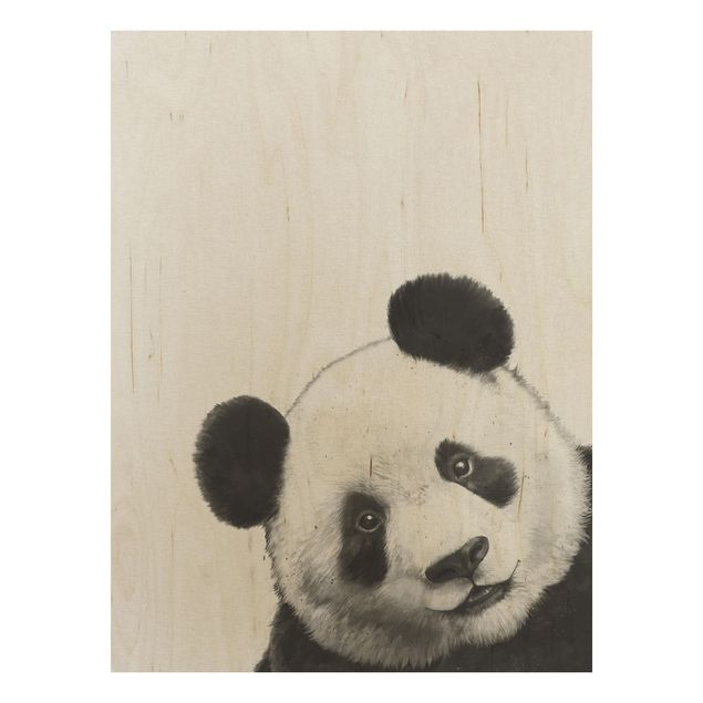 Tavlor Illustration Panda Black And White Drawing