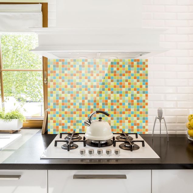 Stänkskydd kök glas mönster Mosaic Tiles Sommerset