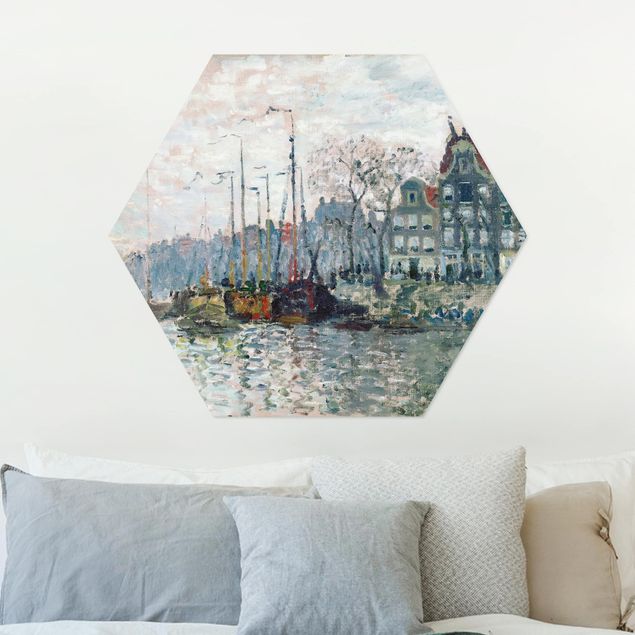 Kök dekoration Claude Monet - View Of The Prins Hendrikkade And The Kromme Waal In Amsterdam