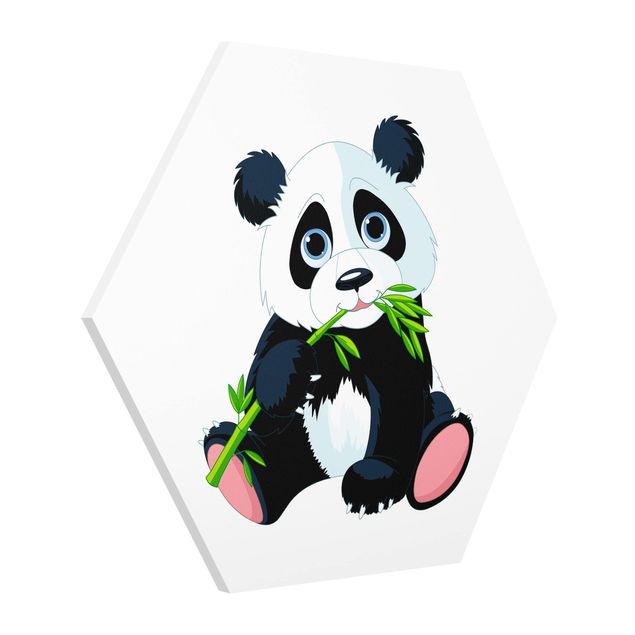 Tavlor djur Nibbling Panda