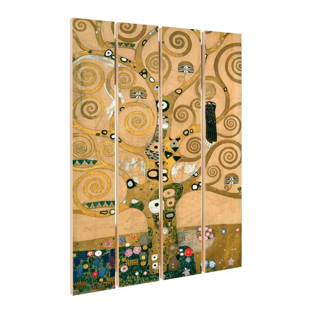 Trätavlor landskap Gustav Klimt - The Tree of Life