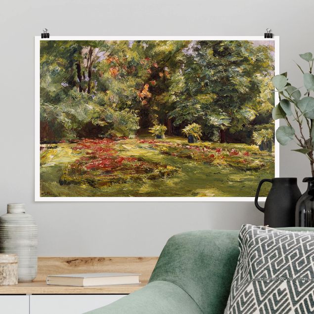 Konststilar Impressionism Max Liebermann - Flower Terrace Wannseegarten