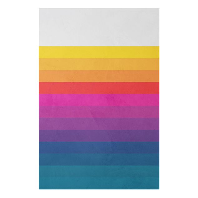 Tavlor modernt Retro Rainbow Stripes