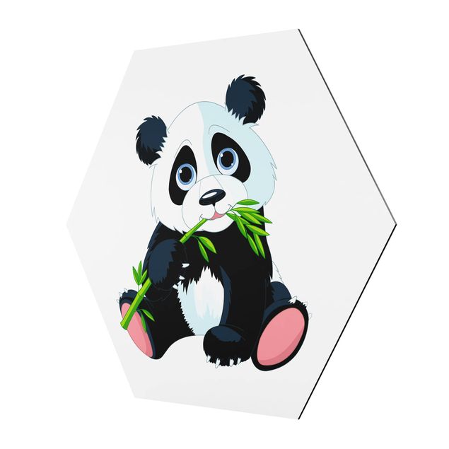 Hexagonala tavlor Nibbling Panda