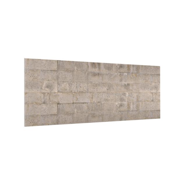 Stänkskydd kök glas sten utseende Brick Concrete