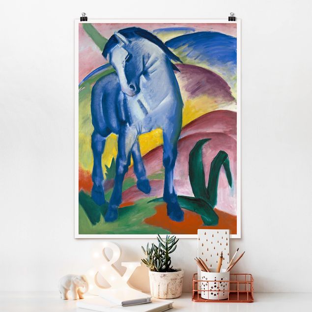 Konststilar Expressionism Franz Marc - Blue Horse I