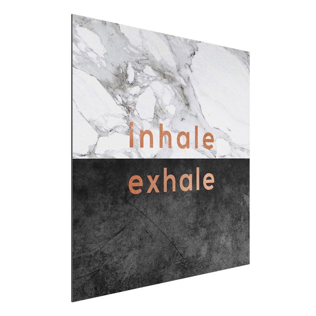Kök dekoration Inhale Exhale Copper And Marble