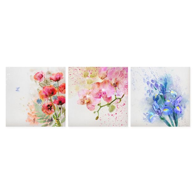 Tavlor Watercolour Flower Trio