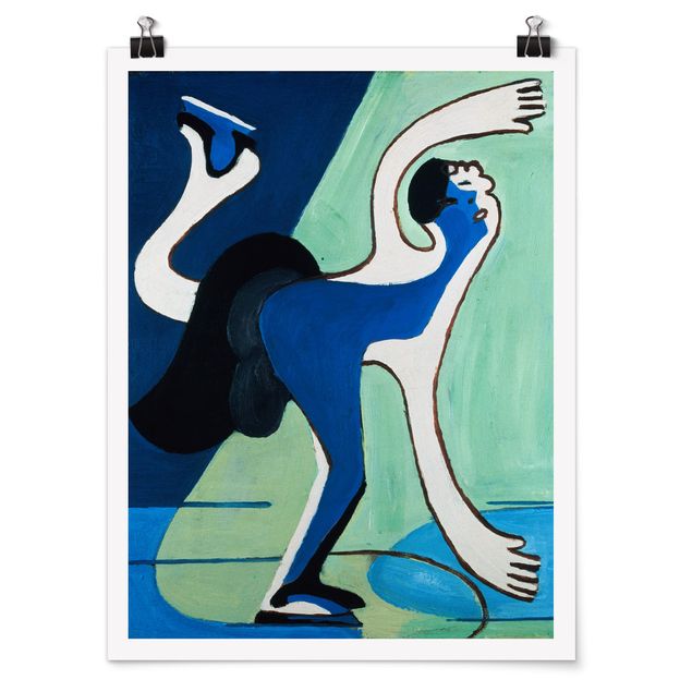 Posters konstutskrifter Ernst Ludwig Kirchner - The Ice Skater