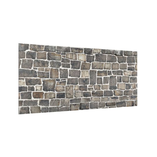 Stänkskydd kök glas sten utseende Crushed Stone Wallpaper Stone Wall