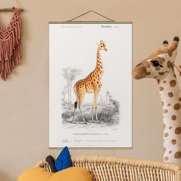 Kök dekoration Vintage Board Giraffe
