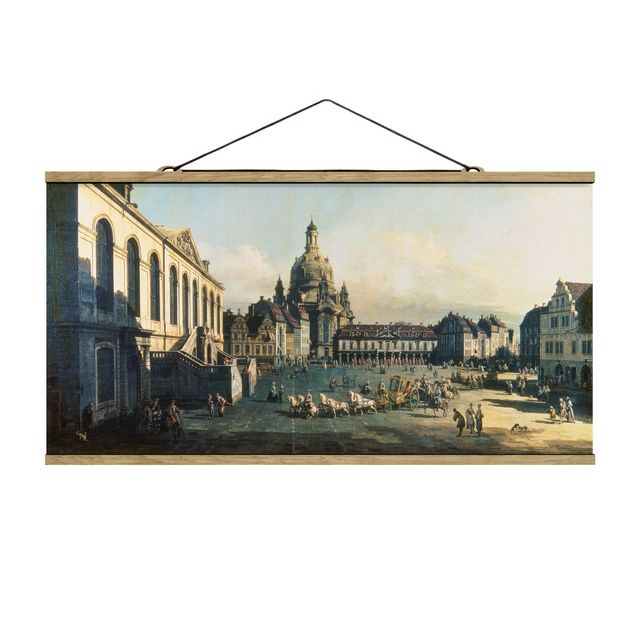Konststilar Post Impressionism Bernardo Bellotto - New Market Square In Dresden From The Jüdenhof